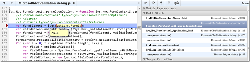 ASP.NET MVC运行出现Uncaught TypeError: Cannot set property __MVC_FormValidation of null的解决方法3
