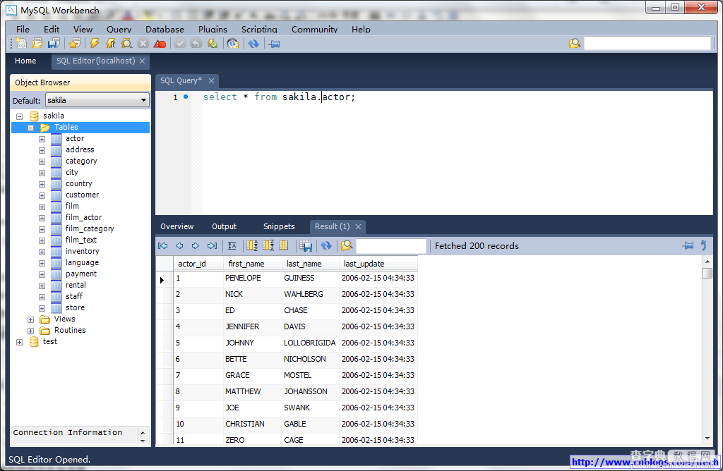 MySQL WorkBench管理操作MySQL教程5