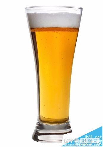 ps怎么使用滤镜功能制作冰镇啤酒杯子的效果?1