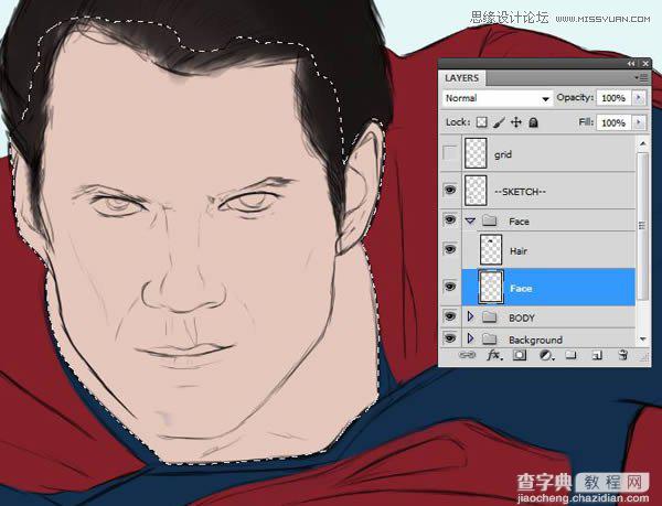 Photoshop鼠绘制作新版超人钢铁侠20