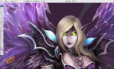 photoshop鼠绘出立体感很强超酷的游戏中紫色魔法女巫效果31
