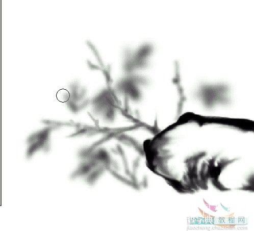photoshop 鼠绘一幅水墨野菊图5