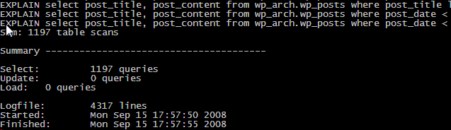 五款常用mysql slow log分析工具的比较分析4