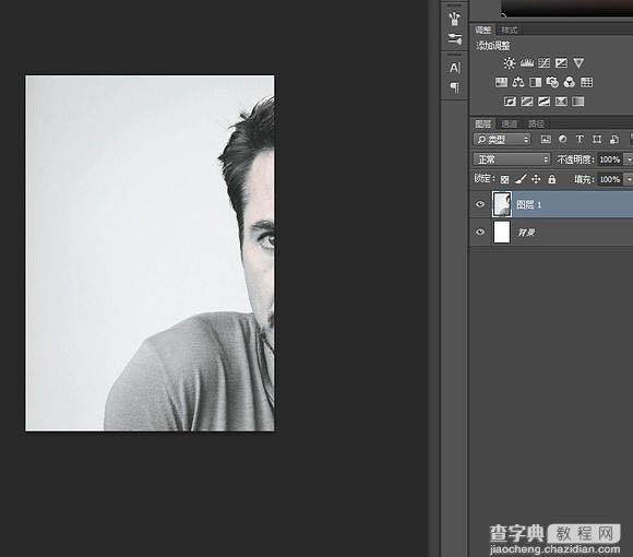 Photoshop利用滤镜及图层叠加制作复古半调纹理人像4