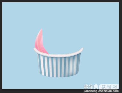 Photoshop制作一个美味的粉色冰淇淋图标教程40