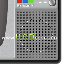 Photoshop 鼠标绘制逼真的黑白电视机63