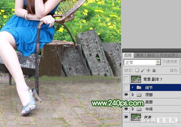 Photoshop快速去掉人物前面碍眼的椅子实例教程32