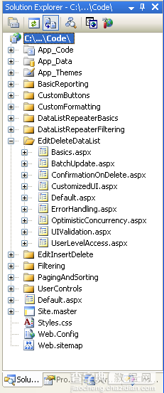 在ASP.NET 2.0中操作数据之三十六：在DataList里编辑和删除数据概述1