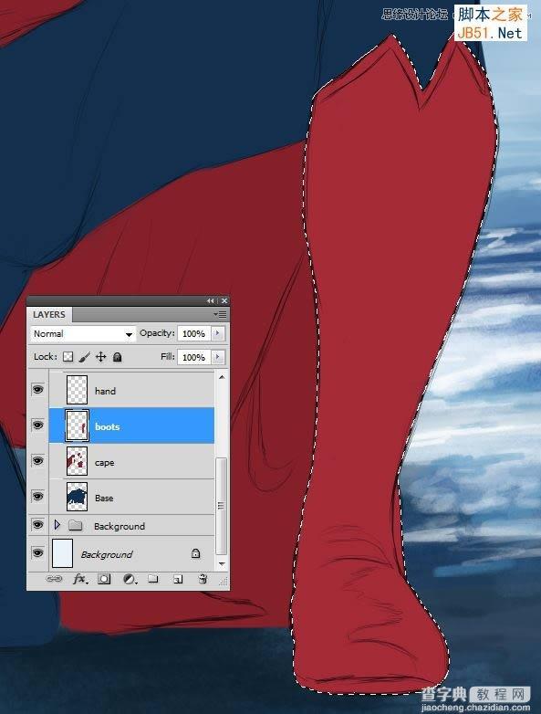 Photoshop鼠绘制作新版超人钢铁侠19