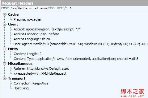 jQuery调用WebService返回JSON数据及参数设置注意问题5