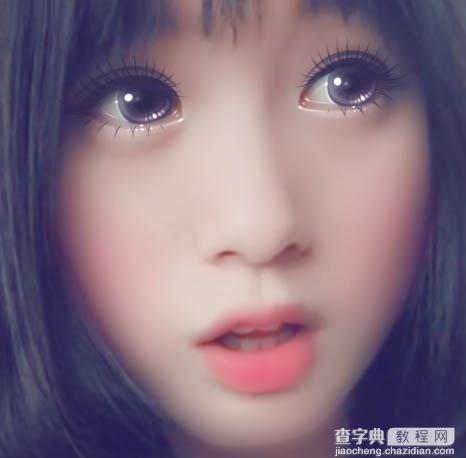 PS结合SAI把车内的美女转成闪亮的仿手绘效果30