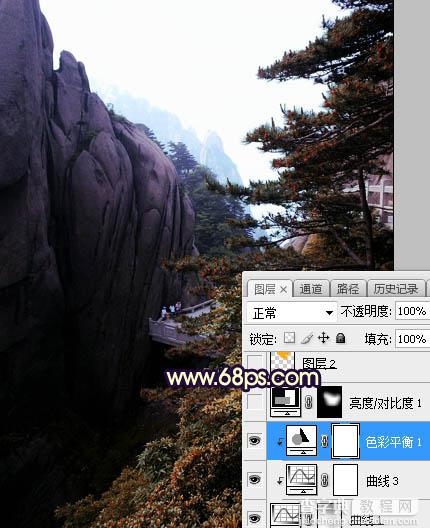 Photoshop使用渲染工具将风景图片增加大气的霞光色13