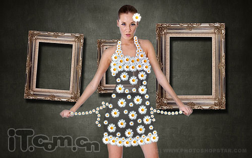 Photoshop 制作有趣的美女透明衣服效果1
