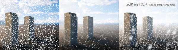 Photoshop给图片加上逼真的漫天飞舞大雪效果图24