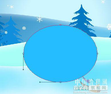 Photoshop 蓝色梦幻的雪景壁纸29