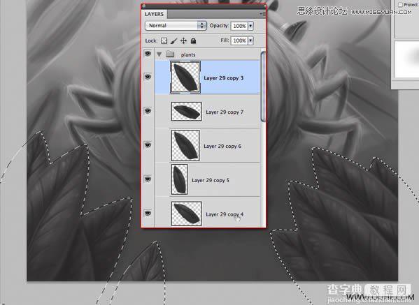 Photoshop绘制一幅骑在宠物蜘蛛上的孩子奇幻插画教程35