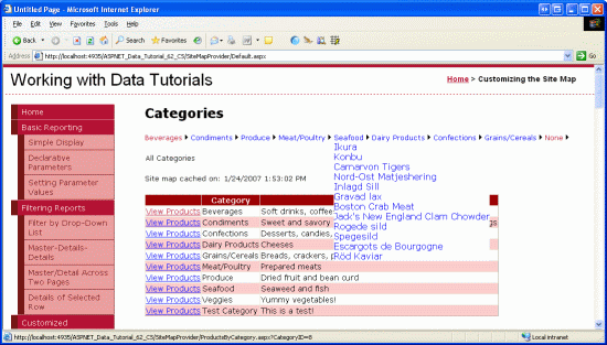 在ASP.NET 2.0中操作数据之六十：创建一个自定义的Database-Driven Site Map Provider20