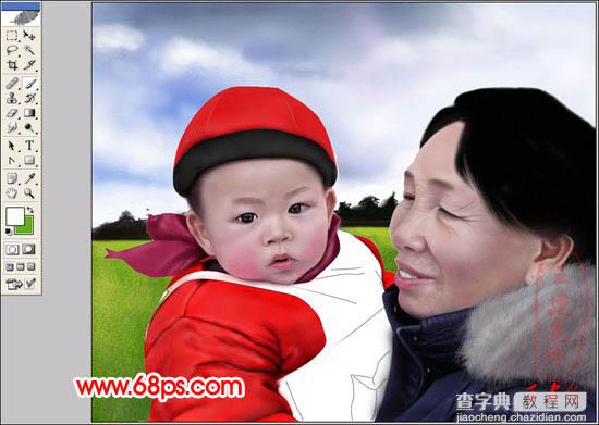 photoshop 鼠绘逼真的室外人像23