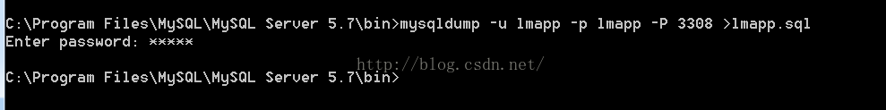 MySQL命令行导出导入数据库实例详解2