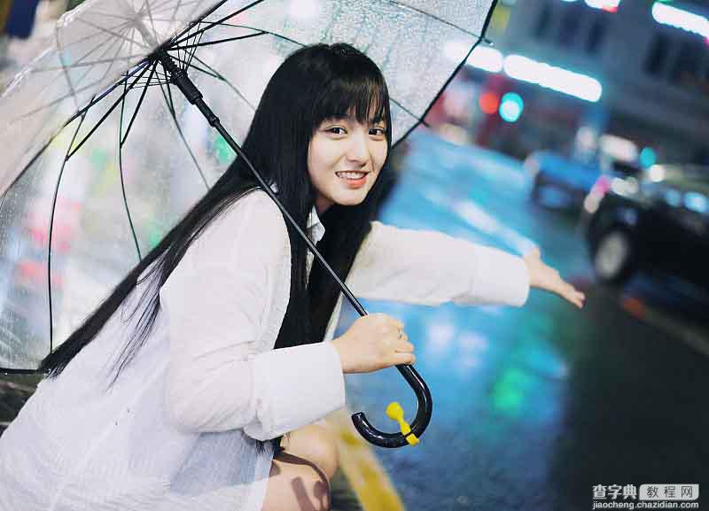 PS调出清新文艺气息的雨季效果照片11