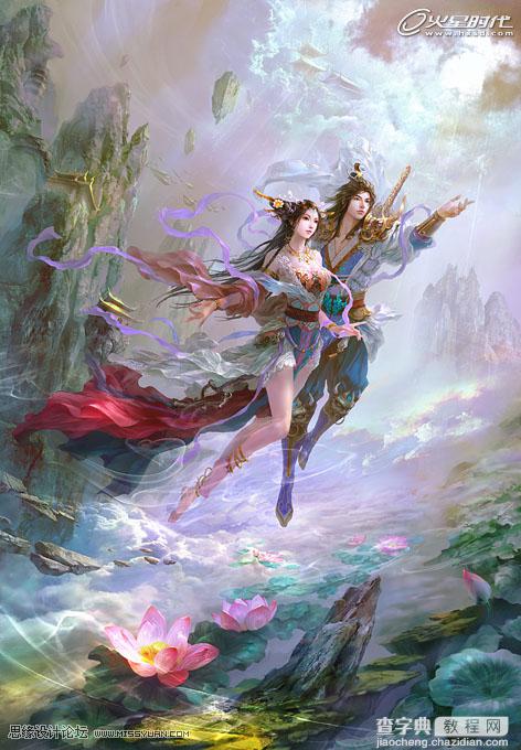 photoshop鼠绘奇幻的仙女插画1