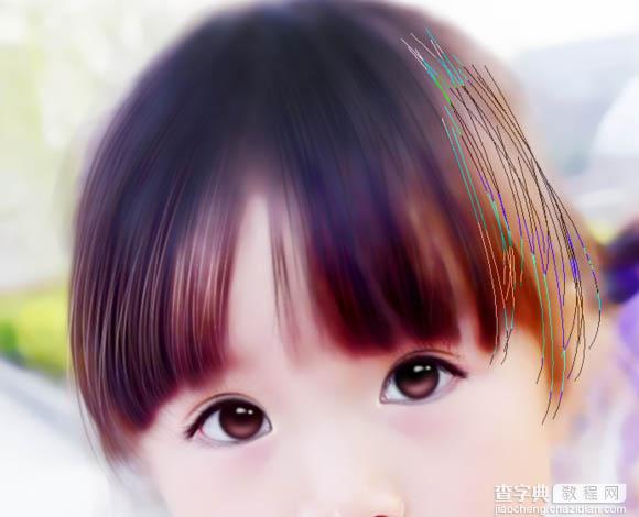 Photoshop将超萌儿童照片转为可爱的仿手绘效果49