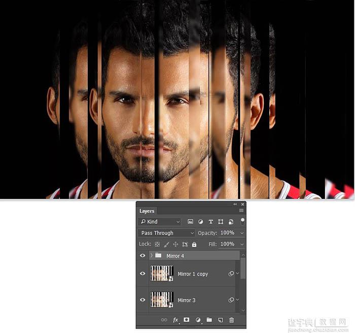 Photoshop制作超酷的多层次镜片叠影人像效果20