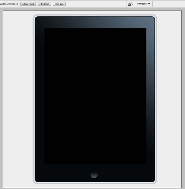 Pototshop 绘制逼真的漂亮的苹果手机 Ipad14
