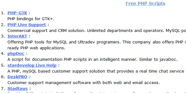 推荐10个提供免费PHP脚本下载的网站7