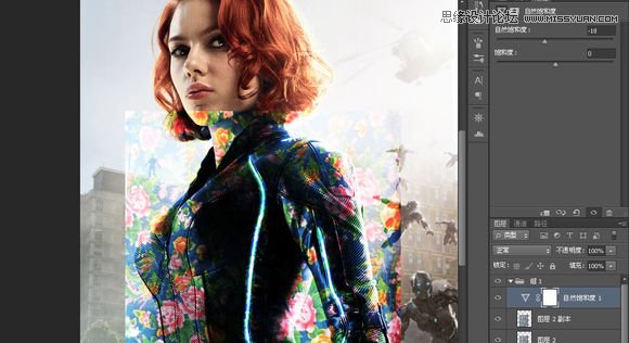 photoshop怎么p出大花袄效果？7