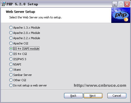 IIS环境下快速安装、配置和调试PHP5.2.05