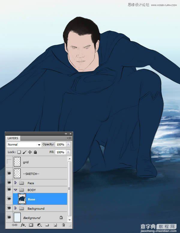 Photoshop鼠绘制作新版超人钢铁侠15