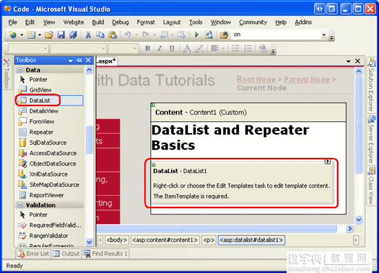 在ASP.NET 2.0中操作数据之二十九：用DataList和Repeater来显示数据4