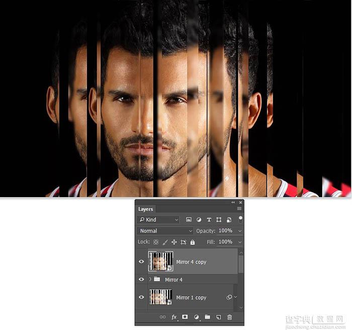 Photoshop制作超酷的多层次镜片叠影人像效果21