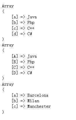 浅谈php数组array_change_key_case() 函数和array_chunk()函数1