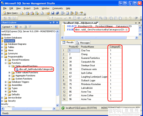 在ASP.NET 2.0中操作数据之七十四：用Managed Code创建存储过程和用户自定义函数(下部分)5