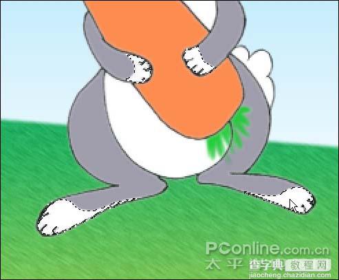 photoshop 鼠绘可爱的卡通小灰兔教程20