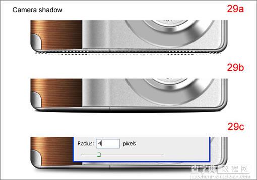 Photoshop CS3 绘制木质逼真的数码相机46