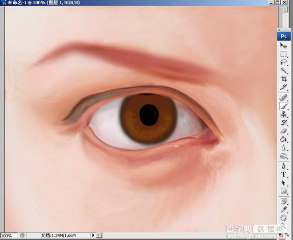 Photoshop结合数位板绘制逼真的眼睛教程6