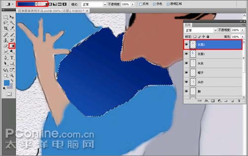 photoshop 鼠绘漂亮的回族女孩12