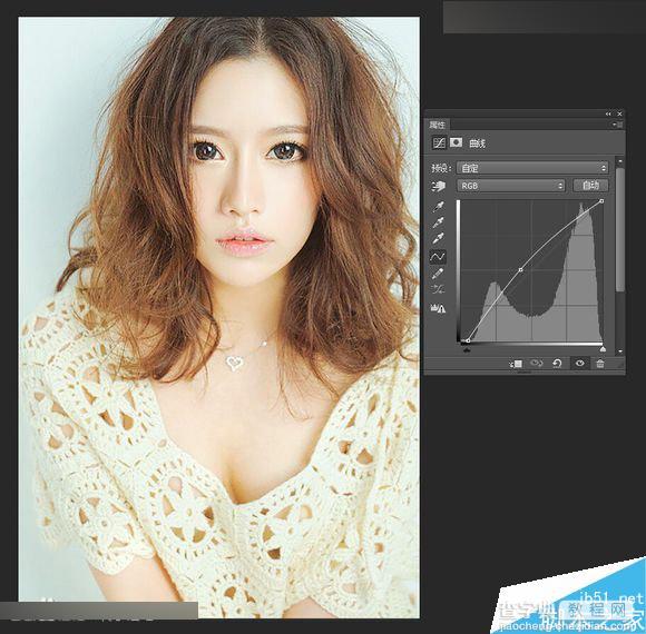 Photoshop给清纯女孩打造唯美的封面手绘效果图5