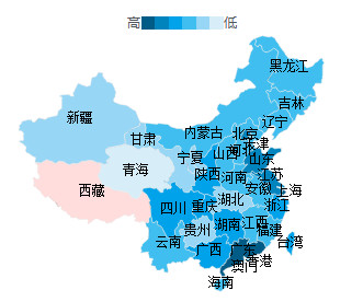 PHP+Mysql+jQuery中国地图区域数据统计实例讲解1