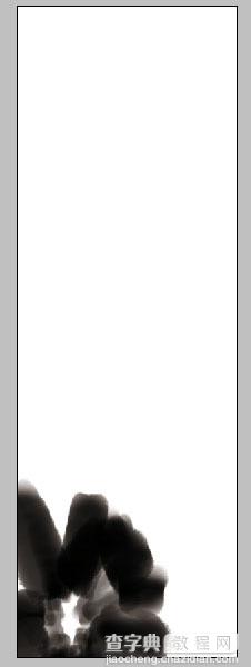 photoshop将利用画笔及路径工具绘制出简单的水墨荷花效果4