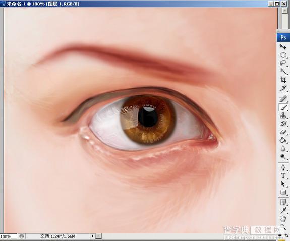 Photoshop结合数位板绘制逼真的眼睛教程8
