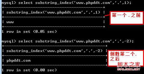 mysql截取函数常用方法使用说明4