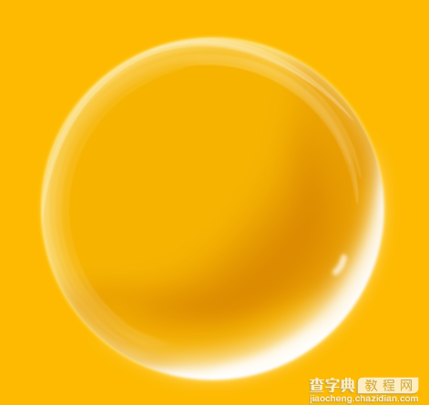 PS绘制很有质感的黄色透明气泡13