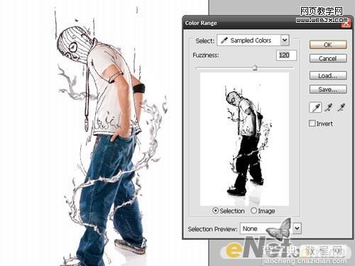 Photoshop将牛仔裤帅哥制作出手绘草图特效5