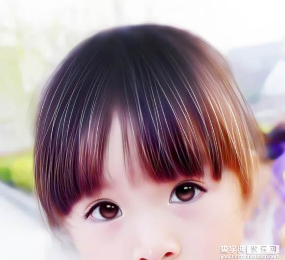 Photoshop将超萌儿童照片转为可爱的仿手绘效果50