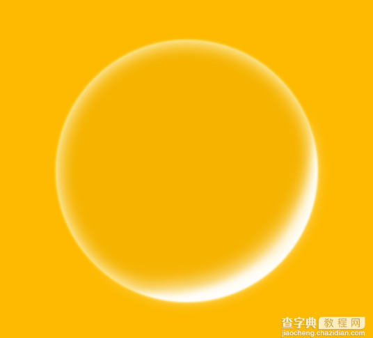 PS绘制很有质感的黄色透明气泡4