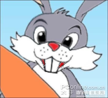 photoshop 鼠绘可爱的卡通小灰兔教程24